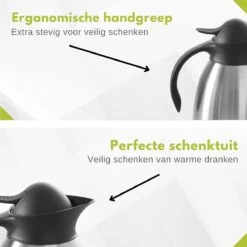 Hendi Thermoskan 1,5 Liter - Isoleerkan Met Drukknop - Zwart - Ø14,5x(H)23cm 14 Hendi Thermoskan 1,5 Liter - Isoleerkan Met Drukknop - Zwart - Ø14,5x(H)23cm -Woonkeuken Winkel 1200x1200 1061