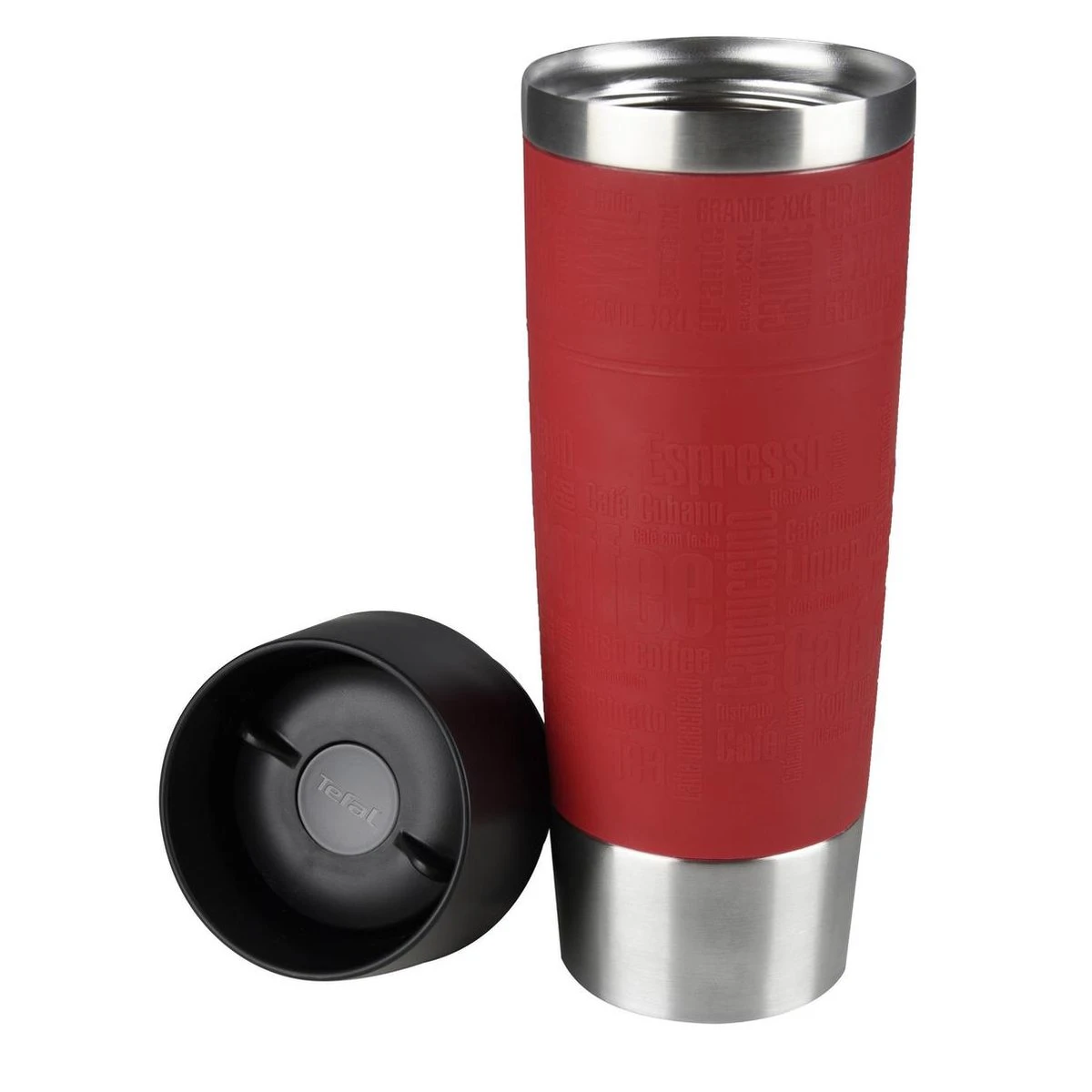 Tefal Travel Mug Thermobeker - 500 Ml - RVS/Rood 7 Tefal Travel Mug Thermobeker - 500 Ml - RVS/Rood - Afbeelding 5