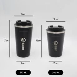 ICENTI - RVS Koffiebeker To Go - 380ml – Groen - Thermosbeker - Lekvrij - Dubbelwandig - Koffie Beker - Theebeker – Coffeemugg - Theemugg -Woonkeuken Winkel 1200x1200 1120