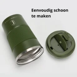Castagnola Design RVS Koffiebeker To Go - Groen - 380ml - Thermosbeker - Theebeker -Woonkeuken Winkel 1200x1200 1247