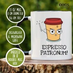 Haryy Potter Espresso Patronum Mok - Harry Potter - Grappige Cadeaus - Verjaardag Cadeau - Cadeau Voor Man - Cadeau Voor Vrouw - Mok Met Tekst - Mokken - Best Cadeautjes - Thee Glazen - Koffie Mok -Woonkeuken Winkel 1200x1200 1266