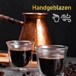 Dubbelwandige ESPRESSO Glazen Van Borosilicaat - Warme En Koude Dranken Kopjes - 70 ML - Set Van 6 -Woonkeuken Winkel 1200x1200 1286