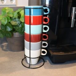 Orange85 Koffiekopjes - Met Houder - Set Van 6 - Gekleurd - 300 Ml - Keramiek 12 Orange85 Koffiekopjes - Met Houder - Set Van 6 - Gekleurd - 300 Ml - Keramiek -Woonkeuken Winkel 1200x1200 1312