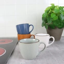 OTIX Koffiekopjes - Met Oor - Set Van 4 - Verschillende Kleuren - Aardewerk - 250 Ml -Woonkeuken Winkel 1200x1200 1321