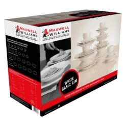 Maxwell And Williams White Basic Rim Koffie- En Dinerset - 30-delig - Wit -Woonkeuken Winkel 1200x1200 1371
