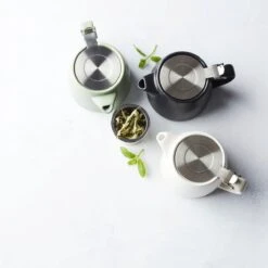 Point-Virgule - Theepot Met Thee Infuser - Mat - Gebroken Wit - 500ml -Woonkeuken Winkel 1200x1200 1406