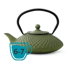 Bredemeijer - Theepot Xilin 1,25L Gietijzer Groen -Woonkeuken Winkel 1200x1200 1407