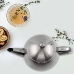 Vaja Valerie - Theepot Met Filter - Dubbelwandig - RVS - 1.2L -Woonkeuken Winkel 1200x1200 1414