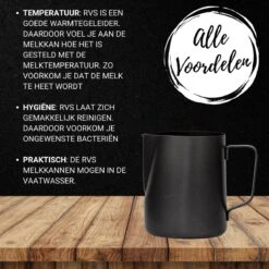 Merkloos Pazzo Goods - Melkkan - Melkkannetje Opschuim - Zwart - 350 Ml - Premium Kwaliteit - RVS - 10 Merkloos Pazzo Goods - Melkkan - Melkkannetje Opschuim - Zwart - 350 Ml - Premium Kwaliteit - RVS - -Woonkeuken Winkel 1200x1200 1423