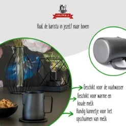 Krumble Melkkannetje 300ml / RVS Melkopschuimkan / Melkkan / Antraciet - Zwart 14 Krumble Melkkannetje 300ml / RVS Melkopschuimkan / Melkkan / Antraciet - Zwart -Woonkeuken Winkel 1200x1200 1434