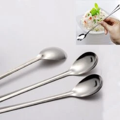 Latte Machiato Lepels – RVS Lange Yoghurt, Dessert Of Koffie Lepeltjes – KELERINO. - Set Van 12 Stuks -Woonkeuken Winkel 1200x1200 193