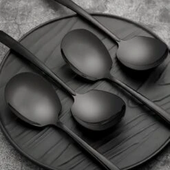 House Of Husk® Opscheplepel Set - Zwart - Serveerlepel - Groetelepel - Aardappellepel - 21cm - RVS - 4 Stuks 10 House Of Husk® Opscheplepel Set - Zwart - Serveerlepel - Groetelepel - Aardappellepel - 21cm - RVS - 4 Stuks -Woonkeuken Winkel 1200x1200 212