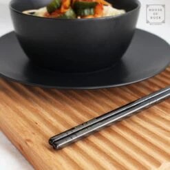 House Of Husk Chopsticks Set - Koreaanse Eetstokjes - Vaatwasserbestendig - RVS - 5 Paar - Zwart -Woonkeuken Winkel 1200x1200 263