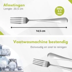 Hendi Tafelvork - Profi Line Tafelvorken - 20,5cm - RVS 18/0 ( Set Van 6 ) -Woonkeuken Winkel 1200x1200 271
