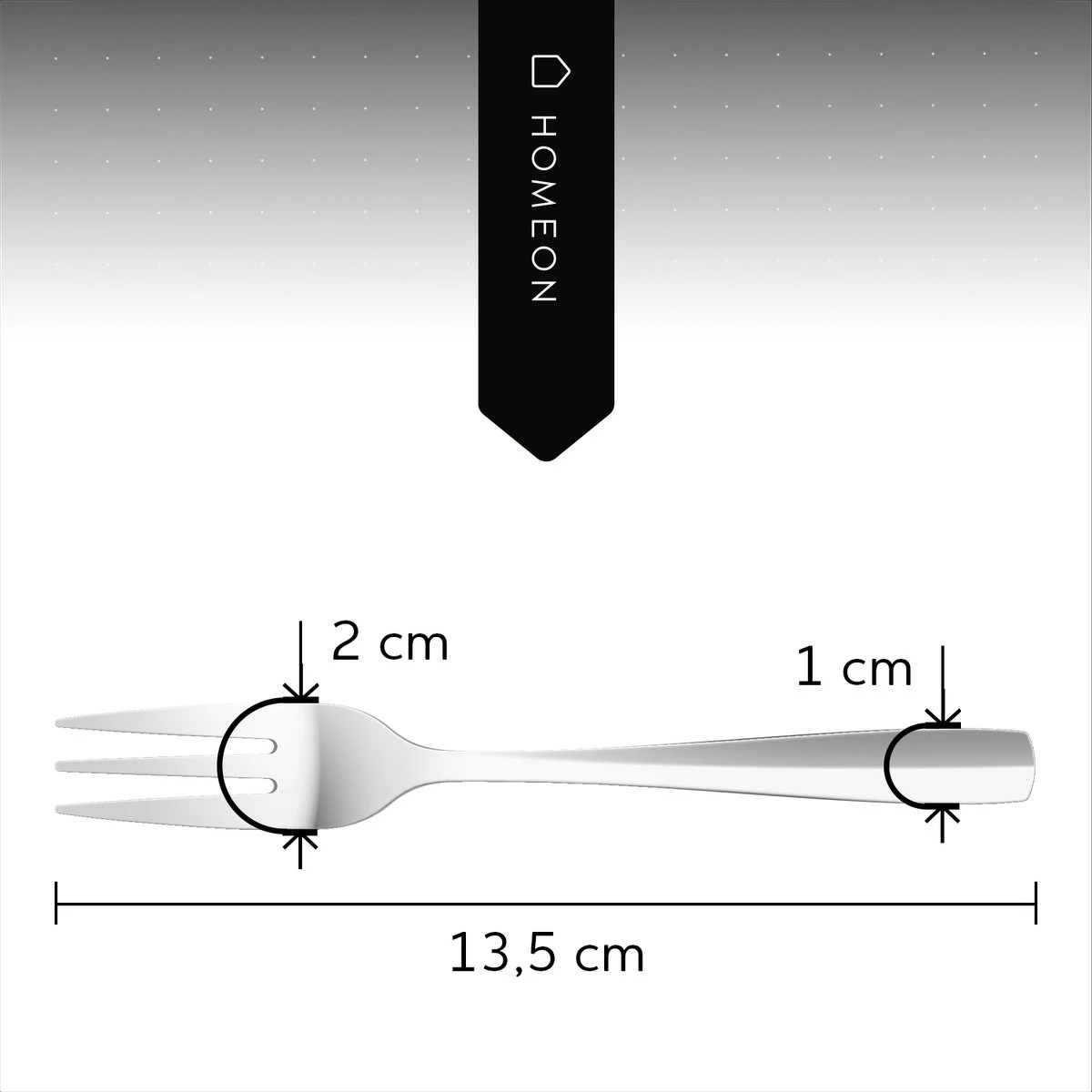 Gebaksvorkjes - Set Van 12 Taartvorkjes - Rvs - 13,5 Cm 6 Gebaksvorkjes - Set Van 12 Taartvorkjes - Rvs - 13,5 Cm - Afbeelding 4