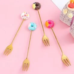 Gebaksvorkjes Donut Set Van 4 Taartvorkjes - Goud 12 Gebaksvorkjes Donut Set Van 4 Taartvorkjes - Goud -Woonkeuken Winkel 1200x1200 282