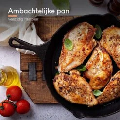 Ocina Gietijzeren Pan – ø30,5cm - Skillet - Koekenpan – Hapjespan – Koekenpan Inductie – Koekenpannenset - Gietijzeren Pan Bbq - Gietijzer -Woonkeuken Winkel 1200x1200 301