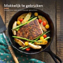 Ocina Gietijzeren Pan – ø30,5cm - Skillet - Koekenpan – Hapjespan – Koekenpan Inductie – Koekenpannenset - Gietijzeren Pan Bbq - Gietijzer -Woonkeuken Winkel 1200x1200 302