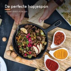Ocina Gietijzeren Pan – ø30,5cm - Skillet - Koekenpan – Hapjespan – Koekenpan Inductie – Koekenpannenset - Gietijzeren Pan Bbq - Gietijzer -Woonkeuken Winkel 1200x1200 303