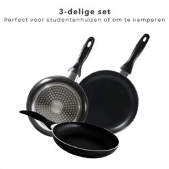 Cheqo® PRO 3-Delige Koekenpannenset - Koekenpan Set - Pannenset - Geperst Aluminium - Geschikt Voor Gas, Elektrisch, Keramisch, Halogeen Koken 10 Cheqo® PRO 3-Delige Koekenpannenset - Koekenpan Set - Pannenset - Geperst Aluminium - Geschikt Voor Gas, Elektrisch, Keramisch, Halogeen Koken -Woonkeuken Winkel 1200x1200 324