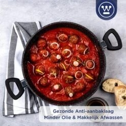 Westinghouse Hapjespan Inductie - Ø 32 Cm - Zwart Marmer - Met Deksel 17 Westinghouse Hapjespan Inductie - Ø 32 Cm - Zwart Marmer - Met Deksel -Woonkeuken Winkel 1200x1200 338