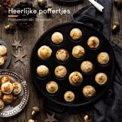 Ocina Poffertjespan – Combo Pack – 19 Poffertjes – Poffertjesmaker – Poffertjespan Inductie – Poffertjespan Electrisch – Gietijzeren Pan - Inclusief Doseerfles, Handvaten, 6x Poffertjesvorken En Invetkwast – Gratis Receptenboek 17 Ocina Poffertjespan – Combo Pack – 19 Poffertjes – Poffertjesmaker – Poffertjespan Inductie – Poffertjespan Electrisch – Gietijzeren Pan - Inclusief Doseerfles, Handvaten, 6x Poffertjesvorken En Invetkwast – Gratis Receptenboek -Woonkeuken Winkel 1200x1200 344