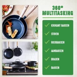 GreenChef Vintage Wokpan 28cm/3.7L - Zwart - Inductie - PFAS-vrij 15 GreenChef Vintage Wokpan 28cm/3.7L - Zwart - Inductie - PFAS-vrij -Woonkeuken Winkel 1200x1200 366