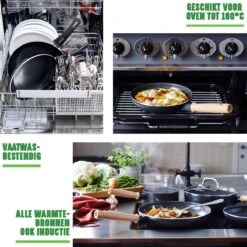 GreenChef Vintage Wokpan 28cm/3.7L - Zwart - Inductie - PFAS-vrij 16 GreenChef Vintage Wokpan 28cm/3.7L - Zwart - Inductie - PFAS-vrij -Woonkeuken Winkel 1200x1200 367