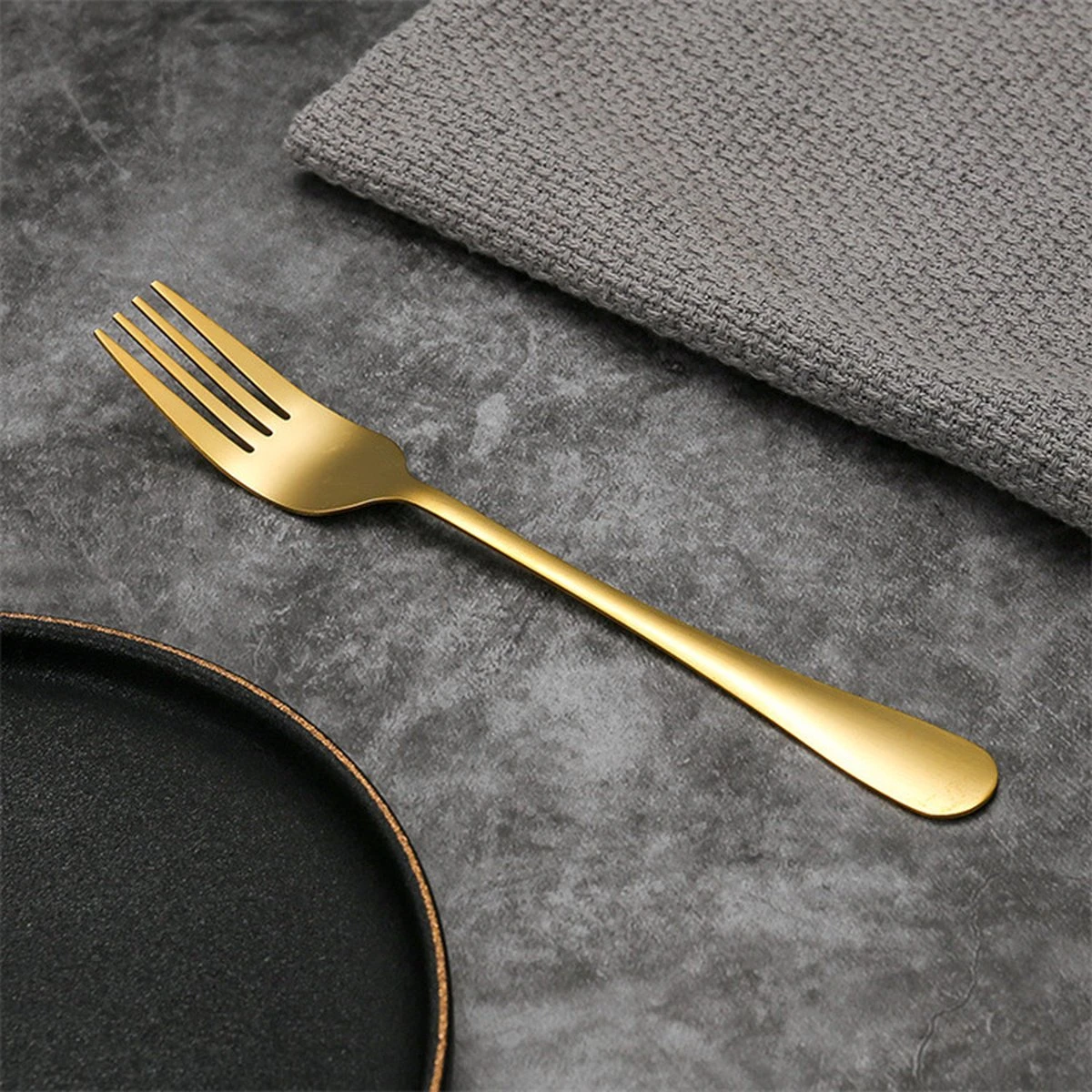 SensaHome - 20-Delige Bestek Set - Inclusief Mes/Vork/Lepel - 4 Personen - Goud 7 SensaHome - 20-Delige Bestek Set - Inclusief Mes/Vork/Lepel - 4 Personen - Goud - Afbeelding 5