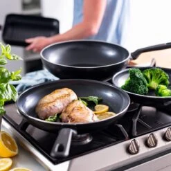 GreenPan Memphis Koekenpannenset - 3-delig - Zwart - Inductie - PFAS-vrij -Woonkeuken Winkel 1200x1200 444