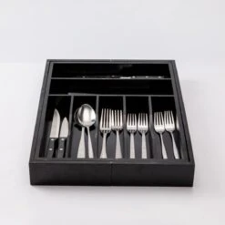 Merkloos Decopatent® Uitschuifbaar Bestekbak - Besteklade - 7 Vaks -> Uitschuifbaar Naar 9 Vakken - Bestekbakken Organizer - Bamboe - Zwart -Woonkeuken Winkel 1200x1200 47