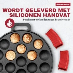 MM Brands Poffertjespan - Poffertjesmaker - Inductie / Oven / BBQ - Inclusief Handvat, Borstel En Vorken 15 MM Brands Poffertjespan - Poffertjesmaker - Inductie / Oven / BBQ - Inclusief Handvat, Borstel En Vorken -Woonkeuken Winkel 1200x1200 489