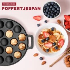 MM Brands Poffertjespan - Poffertjesmaker - Inductie / Oven / BBQ - Inclusief Handvat, Borstel En Vorken 17 MM Brands Poffertjespan - Poffertjesmaker - Inductie / Oven / BBQ - Inclusief Handvat, Borstel En Vorken -Woonkeuken Winkel 1200x1200 491