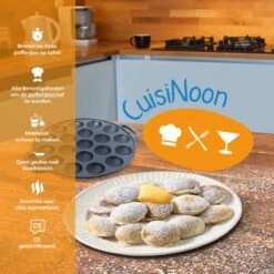 CuisiNoon® Poffertjespan Premium - Complete Poffertjesmaker Set - Inclusief Bakboek 14 CuisiNoon® Poffertjespan Premium - Complete Poffertjesmaker Set - Inclusief Bakboek -Woonkeuken Winkel 1200x1200 503
