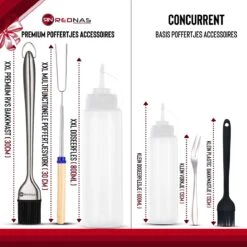 Rednas Poffertjespan Pakket - Incl. Luxe Giftbox - Incl.Bakkwast/Vork/Doseerfles - RVS/Gietijzer -Woonkeuken Winkel 1200x1200 511