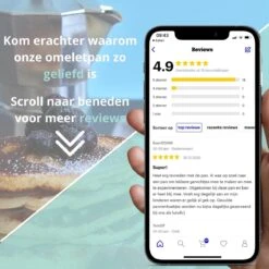 Culistar Pannenkoekenpan Inductie - Pancake Pan - Omeletpan - Omeletmaker - Eierpan - Inclusief Receptenboekje -Woonkeuken Winkel 1200x1200 571