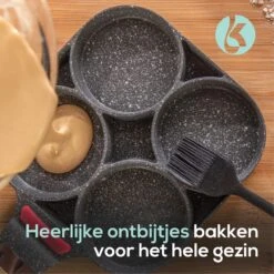 Culistar Pannenkoekenpan Inductie - Pancake Pan - Omeletpan - Omeletmaker - Eierpan - Inclusief Receptenboekje -Woonkeuken Winkel 1200x1200 573