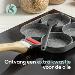 Culistar Pannenkoekenpan Inductie - Pancake Pan - Omeletpan - Omeletmaker - Eierpan - Inclusief Receptenboekje -Woonkeuken Winkel 1200x1200 574