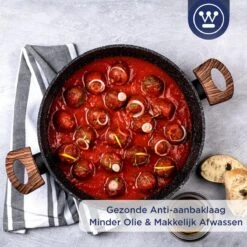 Westinghouse Hapjespan Inductie - Ø 32 Cm - Zwart Marmer - Speciale Editie - Met Deksel -Woonkeuken Winkel 1200x1200 617