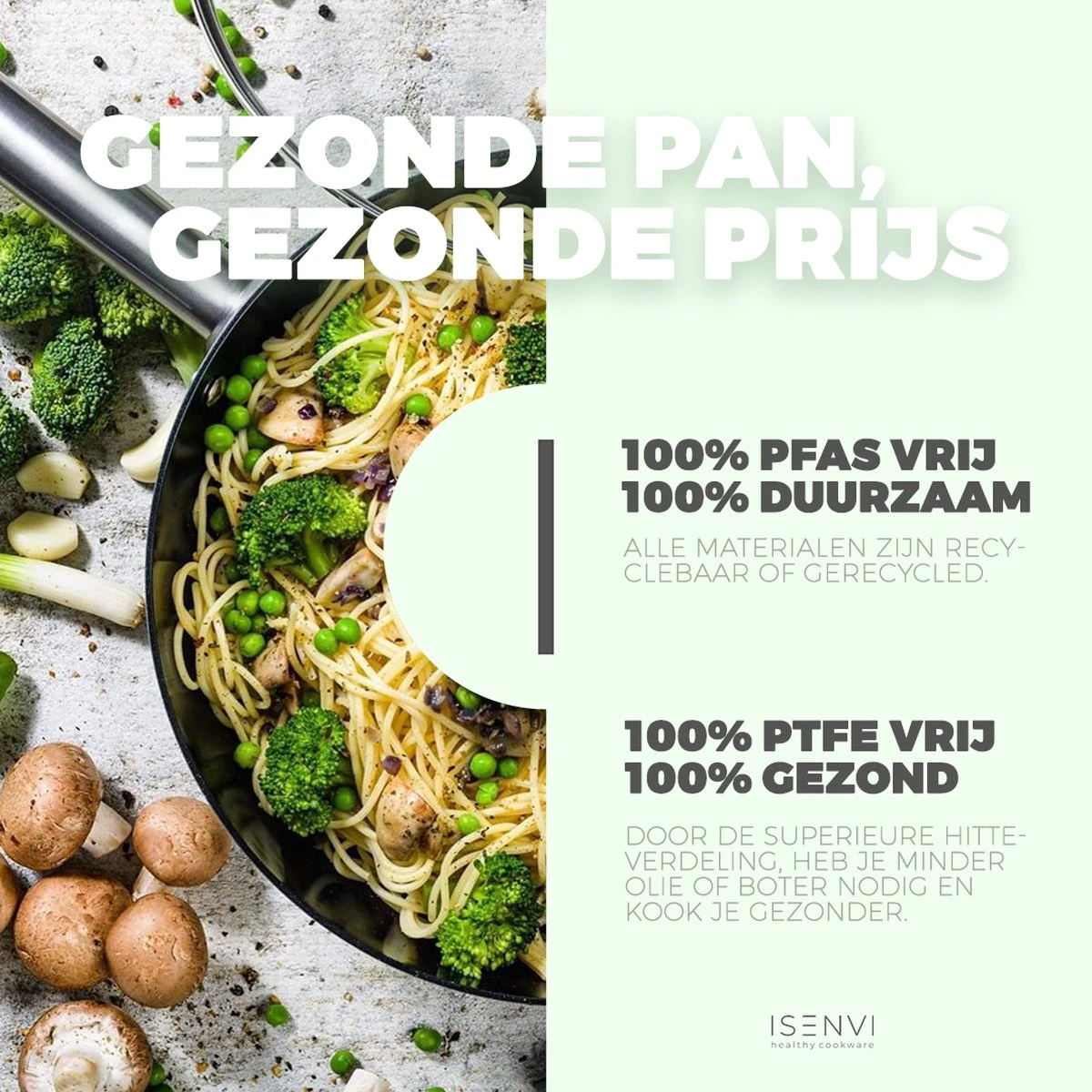 ISENVI Avon Keramische Hapjespan 26 CM - Ergo Greep 6 ISENVI Avon Keramische Hapjespan 26 CM - Ergo Greep - Afbeelding 4