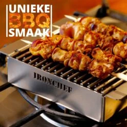 IRONCHEF Lavastenen Grill - Geschikt Voor Gasfornuis - Barbecue - BBQ - Grillplaat - Grilplaat - Bakplaat - Grillpan -Woonkeuken Winkel 1200x1200 647