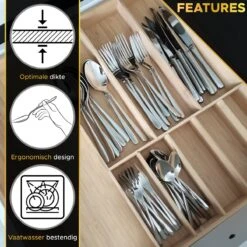 Toivo Kitchen Bestekset 4 Persoons - 24 Delig - Lepels Messen Vorken & Steakmessen - Vaatwasserbestendig - Zilver / RVS - Serviessets -Woonkeuken Winkel 1200x1200 67