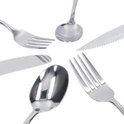 Deleca 8 Persoons Bestekset (48-delig) - Lepels, Messen, Vorken & Steakmessen - Vaatwasserbestendig - Zilver / RVS -Woonkeuken Winkel 1200x1200 73