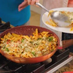 Livington Copper & Stone Pan - 24cm Koekenpan- Anti-aanbaklaag En Krasbestendig - Graniet Look - Binnenste Steenlaag Voor Perfecte Warmteverdeling - Geschikt Voor Ceran, Gas, Elektrisch, Inductie -Woonkeuken Winkel 1200x1200 790