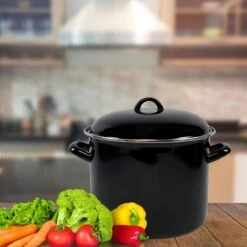 Orange85 Soeppan - Stamppot Pan - Inductie - Zwart - 8 Liter - Staal - Alle Warmtebronnen -Woonkeuken Winkel 1200x1200 807