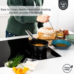 Westinghouse Performance Series - Steelpan Inductie 18cm - Zwart - Geschikt Voor Alle Warmtebronnen Inclusief Inductie En Ovenbestendig - Sauspan 12 Westinghouse Performance Series - Steelpan Inductie 18cm - Zwart - Geschikt Voor Alle Warmtebronnen Inclusief Inductie En Ovenbestendig - Sauspan -Woonkeuken Winkel 1200x1200 852