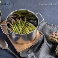 Sola Steelpan Profiline Deluxe - Ø 16 Cm - Zilver - RVS - Sandwichbodem -Woonkeuken Winkel 1200x1200 854