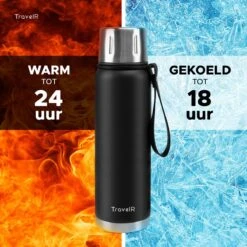 TravelR Thermosfles - Thermoskan - Drinkfles - Isoleerfles - BPA Vrij - Roestvrij Staal - 750 ML - Mat Zwart 11 TravelR Thermosfles - Thermoskan - Drinkfles - Isoleerfles - BPA Vrij - Roestvrij Staal - 750 ML - Mat Zwart -Woonkeuken Winkel 1200x1200 904