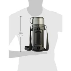 Lock&Lock Thermoskan - Isoleerkan - Thee En Koffie - Lekvrij - 1,5 Liter - RVS - Inklapbaar Handvat - Zwart -Woonkeuken Winkel 1200x1200 928