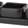 Excellent Houseware Amuse/tapas/saus Schaaltjes Met Serveerplankje - Aardewerk - Mat Zwart 1 Excellent Houseware Amuse/tapas/saus Schaaltjes Met Serveerplankje - Aardewerk - Mat Zwart -Woonkeuken Winkel 1200x407